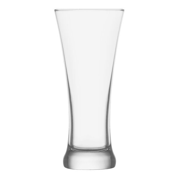 A RAK Youngstown Auburndale flared pilsner glass with a white background.