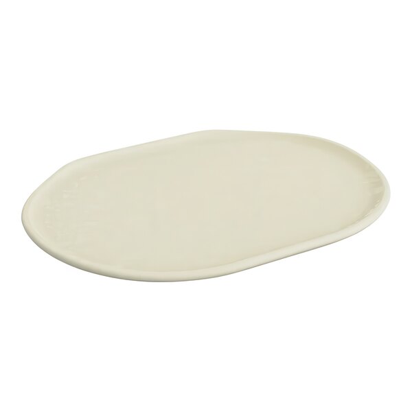 A white oval Dalebrook melamine platter.