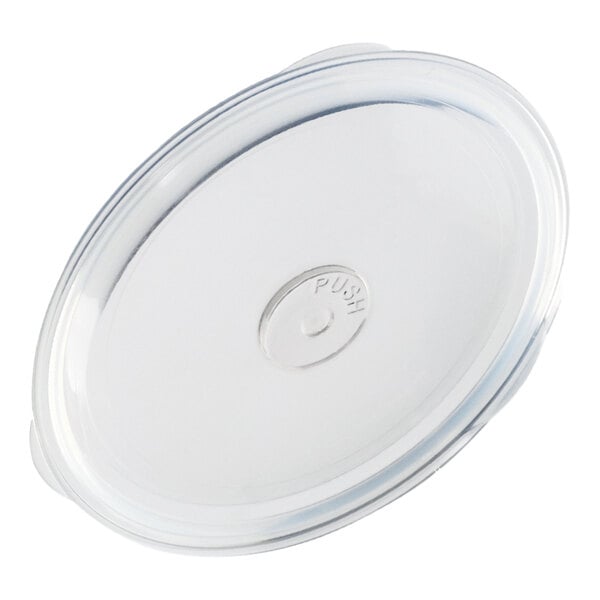 Tossware 2 1/2" Large Lid with Straw Slot for POP Glasses - 252/Case