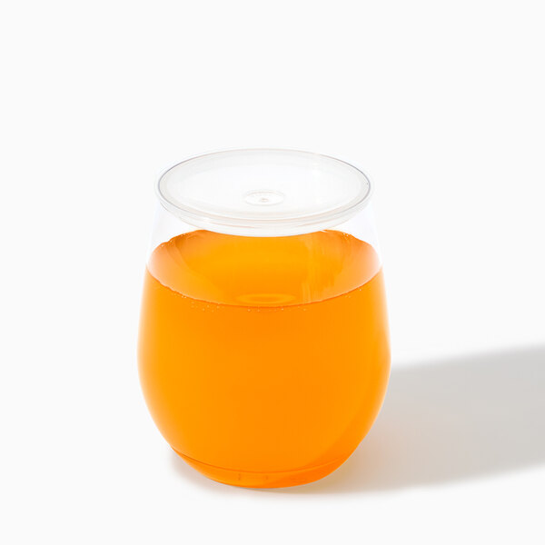 Tossware 2 1/2" Large Lid with Straw Slot for POP Glasses - 252/Case