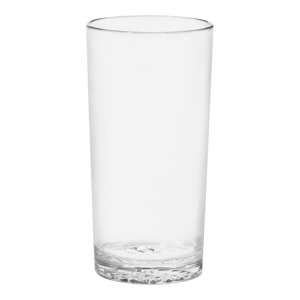 A clear Tossware Tritan plastic highball glass.