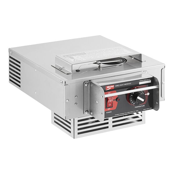 A silver rectangular Metro Banquet Cabinet module with a handle and knob.