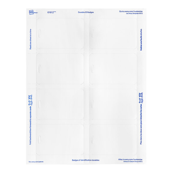 A white rectangular object with a black border and black and white text.