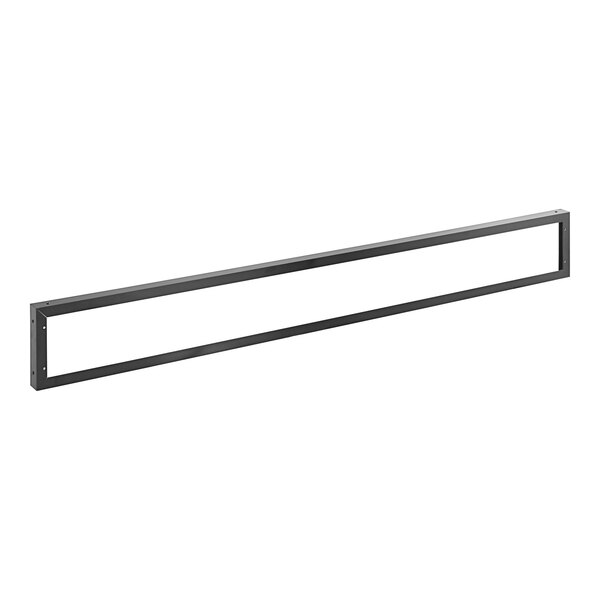 An Avantco black metal sign frame.