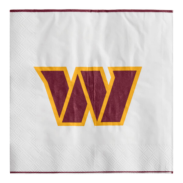 Creative Converting Washington Commanders 2-Ply Luncheon Napkin - 192/Case