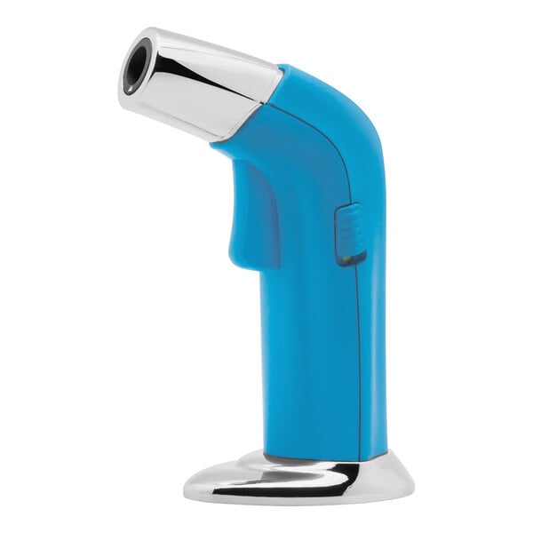 A blue and silver Whip-It Edge butane torch.