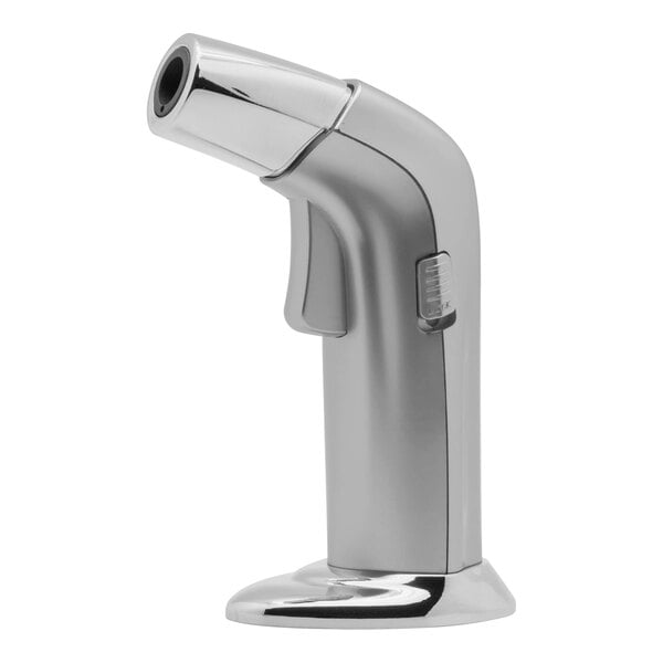 A silver Whip-It butane torch with a chrome nozzle.