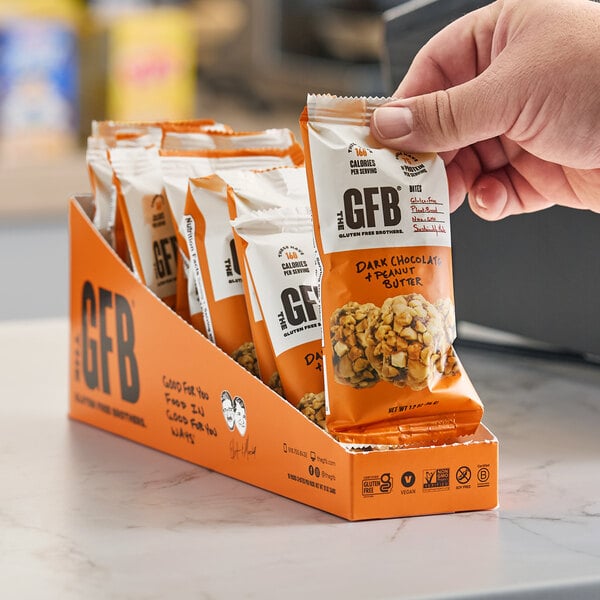The GFB Dark Chocolate Peanut Butter Bites 1.2 oz. - 10/Pack