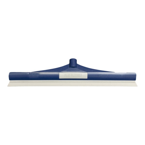 A blue and white Midwest Rake SpeedSqueegee with white text on the handle.