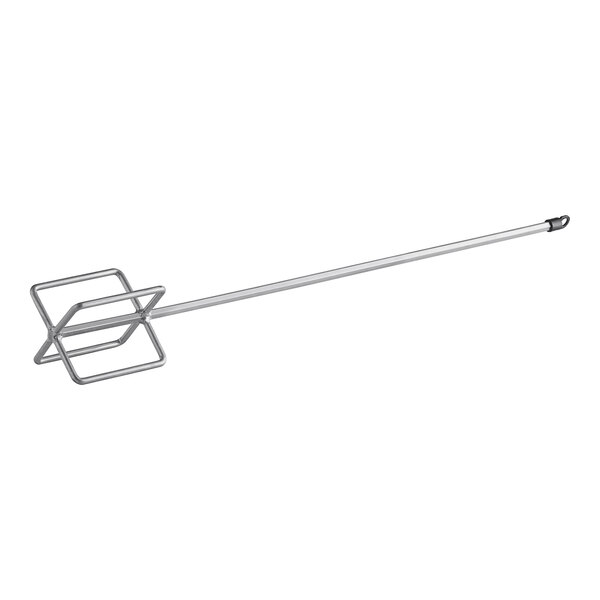 A Midwest Rake Professional 30" Box Mixer with a metal handle.