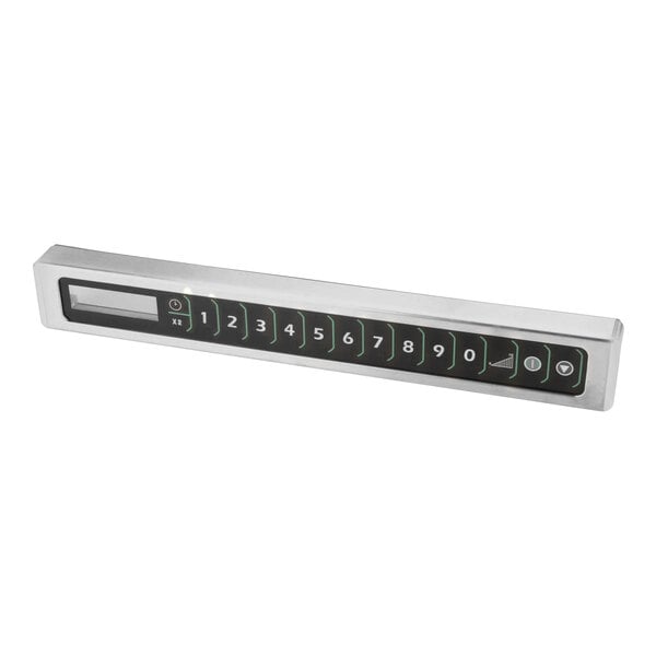 A black and white rectangular Touch Panel Assembly with numbers on it.