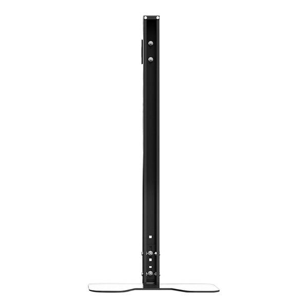 A black rectangular SelectSpace gate stop post with a white base.