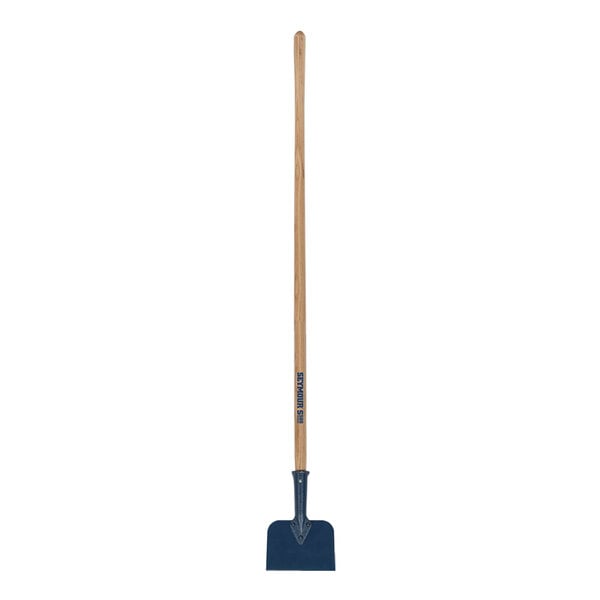 A Seymour Midwest Super-Duty Scraper with a wooden handle.