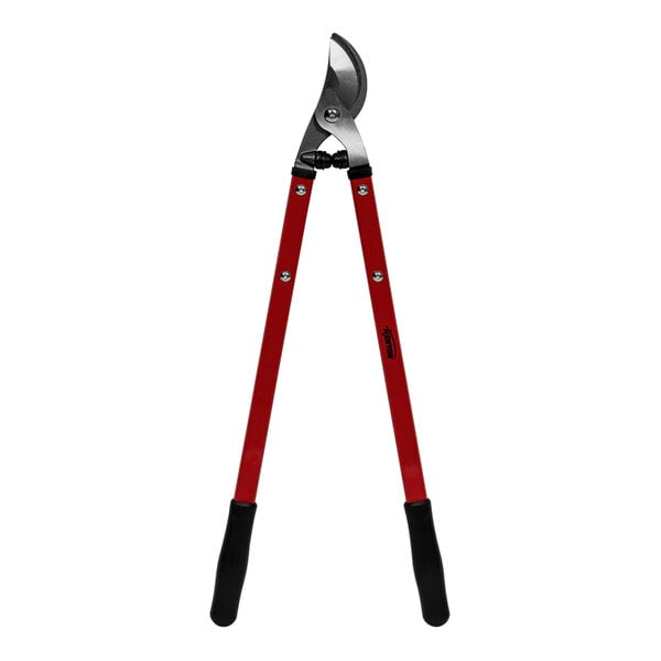 Seymour Midwest Kenyon red and black bypass lopper with aluminum handles and resharpenable blades.