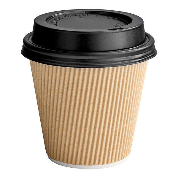 [100 Pack] 8 oz. White Paper Hot Cups, Coffee Cups