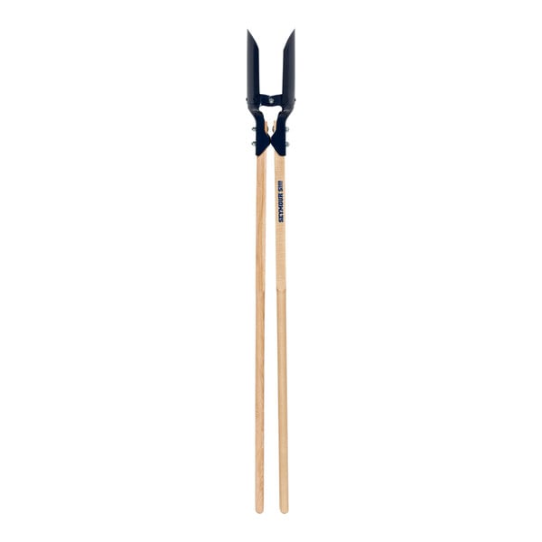 Seymour Midwest post hole digger with hardwood handles.