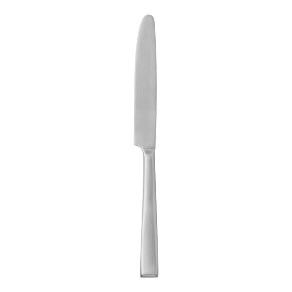 A close-up of a Chef & Sommelier stainless steel dinner knife with a silver handle.