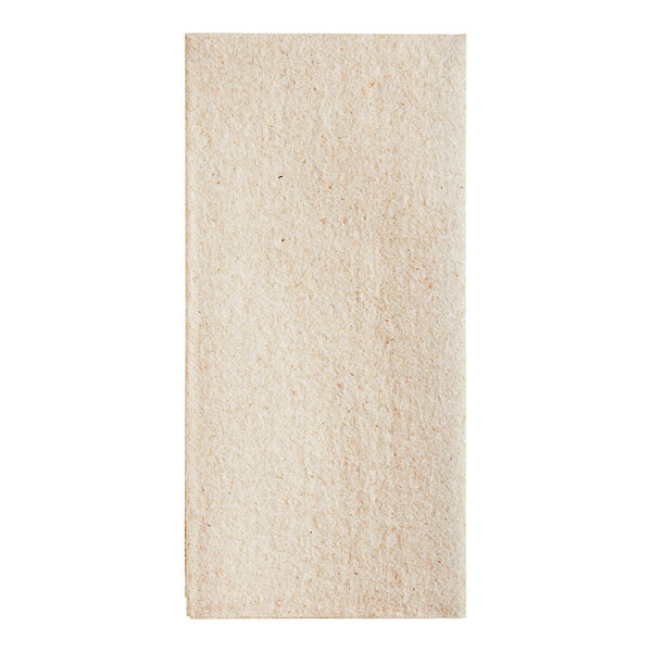 A beige rectangular Choice Touchstone linen-feel paper guest towel.