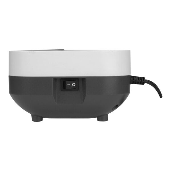 An HP 1240 black and white laminator with a power cord.