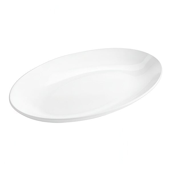 An American Metalcraft white oval melamine platter.
