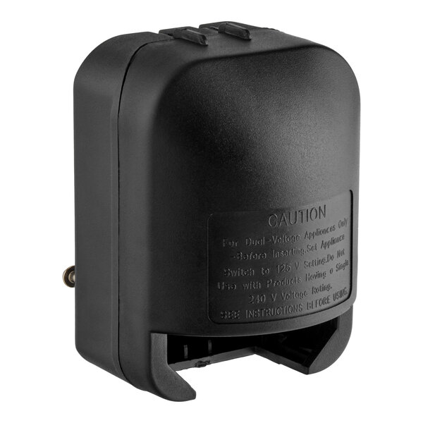 A black Pavoni ALADIN stainless steel sugar heating lamp for dual voltage use.