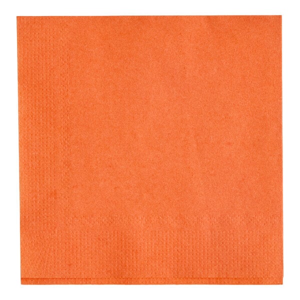 Choice Orange 2-Ply Beverage / Cocktail Napkin - 1,000/Case