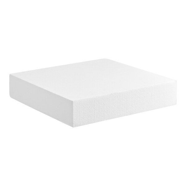 A white square foam block.