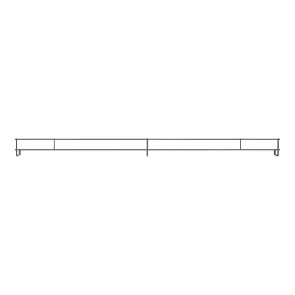 A black Wanzl Wire Tech front riser on a white background.