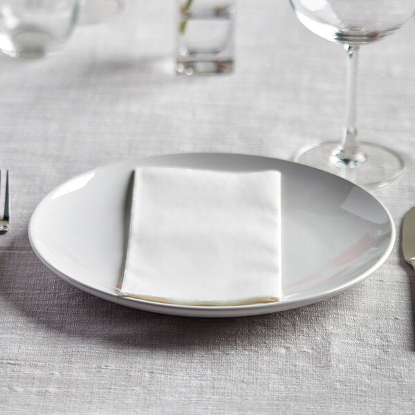 Tork Universal 15" x 17" 1-Ply White 1/8 Fold Dinner Napkin - 3,000/Case