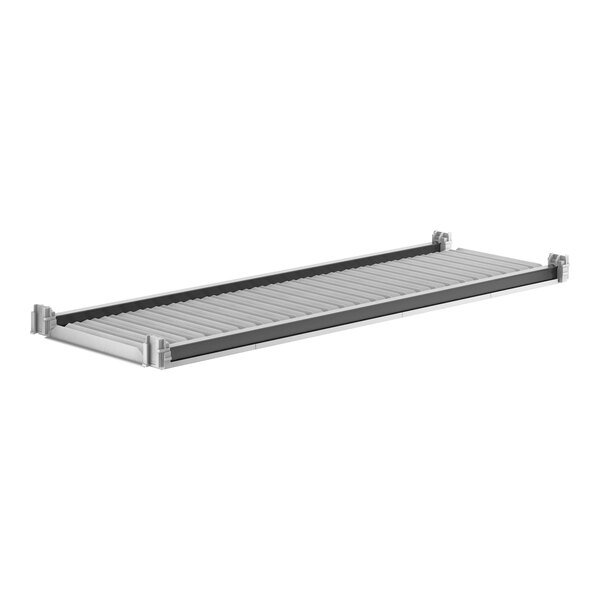 A grey metal Camshelving® shelf kit with white vents.