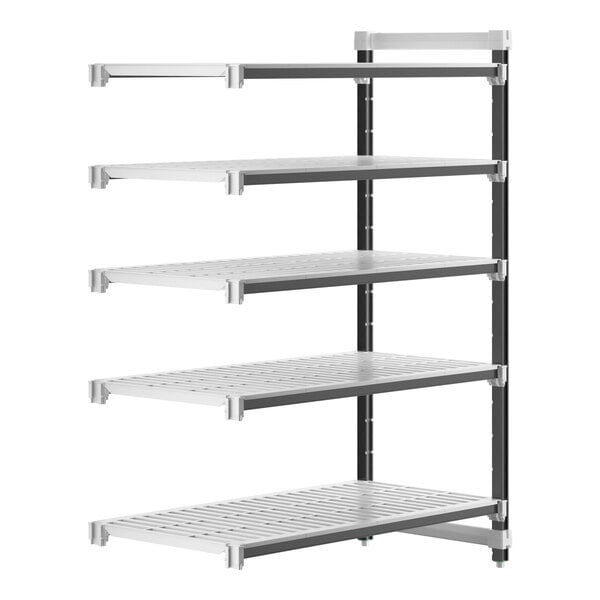A white Camshelving® Elements XTRA 5-shelf add-on unit.