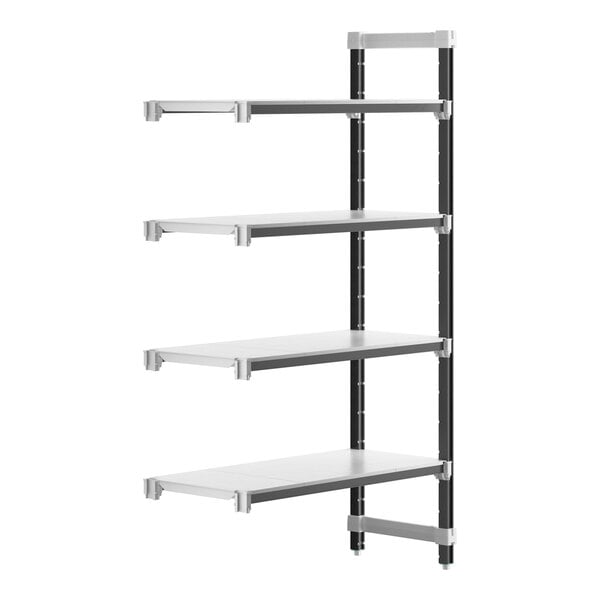 A white Camshelving Elements XTRA add-on unit shelf.