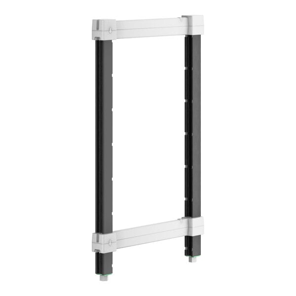 A black rectangular frame with a white background.