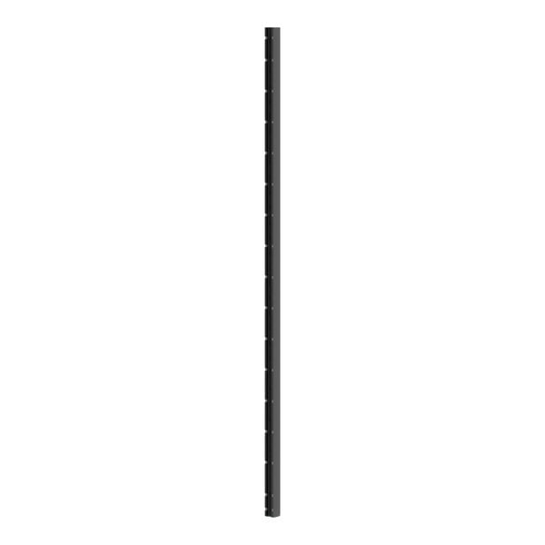 A black rectangular post with a long rectangular top.