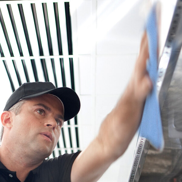 Tork 12" x 15" Blue Odor-Resistant Food Service Wiper W8 - 200/Case