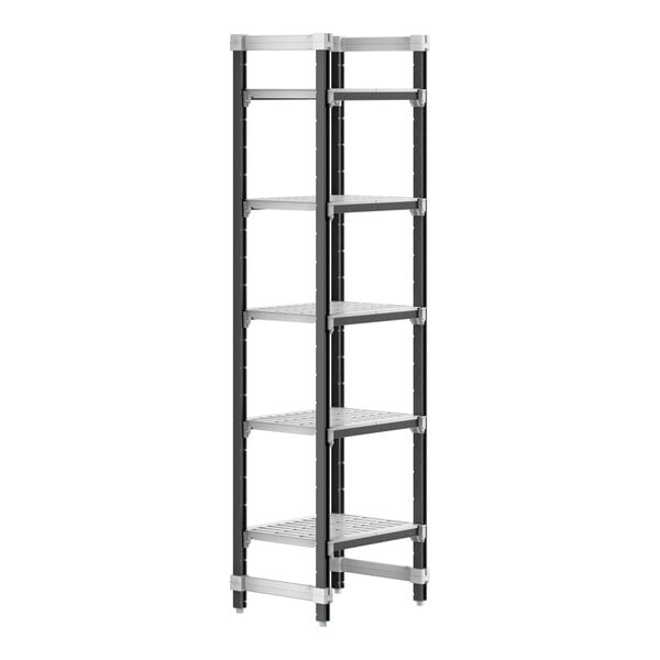 Cambro Camshelving® Elements XTRA 18" Wide 5-Shelf Vented Starter Unit with 84'' Posts