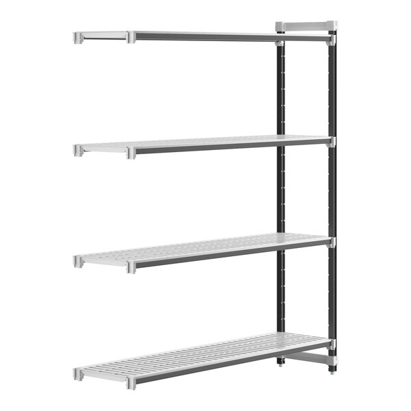 A metal Camshelving® unit with four shelves.