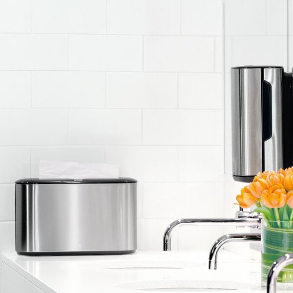 Tork Elevation Xpress 302030 Stainless Steel Countertop Multifold Hand Towel Dispenser H2