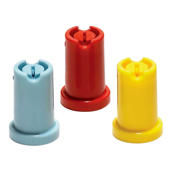 The Chapin Clean 'N Seal Poly Deck Sprayer with three colorful plastic cups.