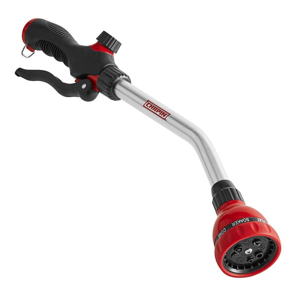 A Chapin watering wand nozzle on a hose.