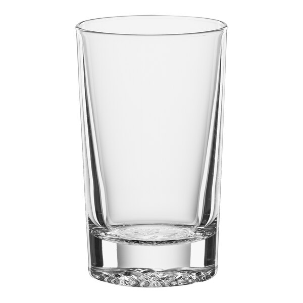 A clear Spiegelau highball glass.