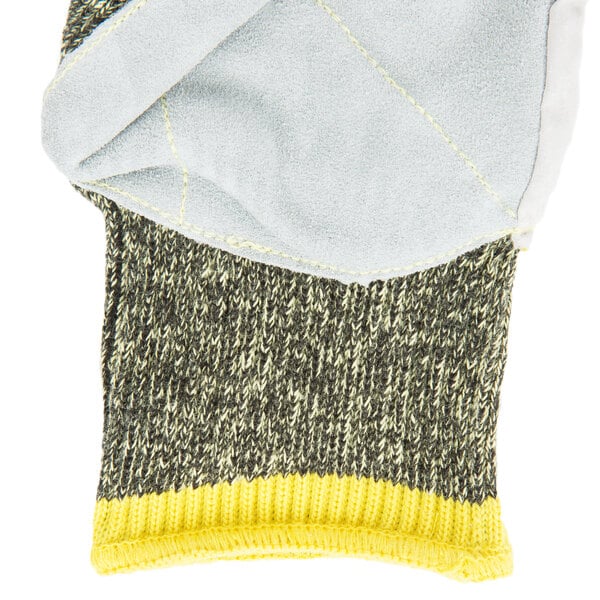 A pair of Cordova Power-Cor Max cut-resistant gloves with yellow and grey accents.