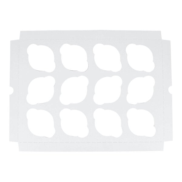 Baker's Lane Reversible Cupcake Insert for 14" x 10" Box - Standard - Holds 12 Cupcakes - 200/Case