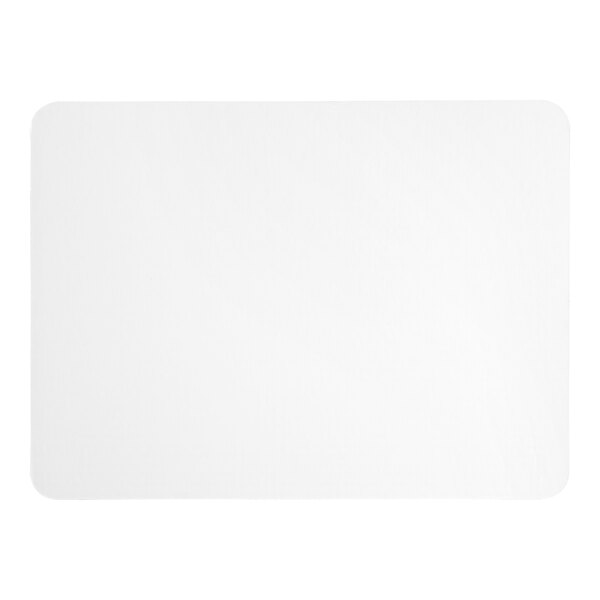 A white rectangular Baker's Lane cake pad.