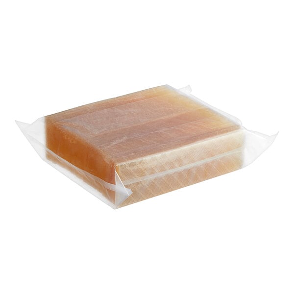 A plastic wrapper with Sosa Pork Gold Gelatin Sheets inside.