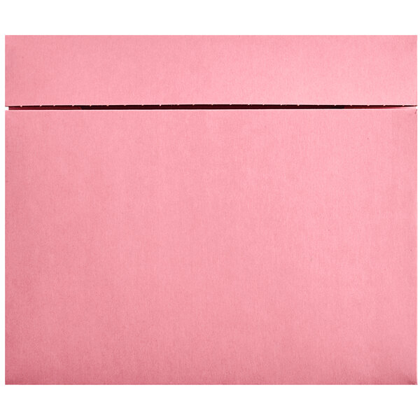 A pink rectangular box with a black line.
