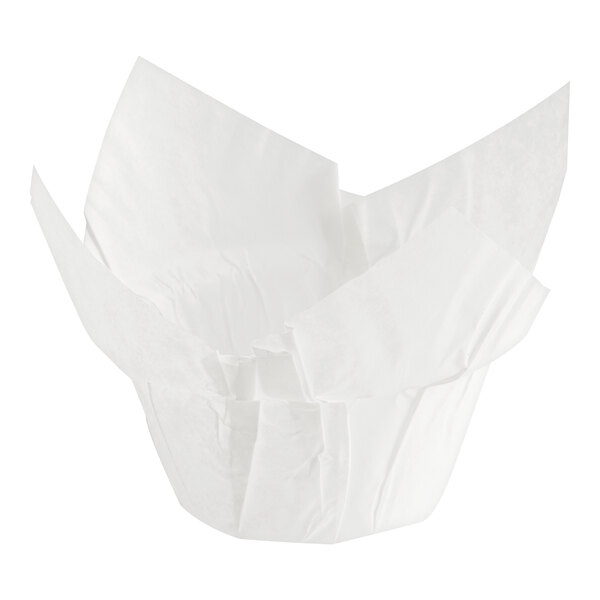 A Baker's Mark white paper cupcake liner.