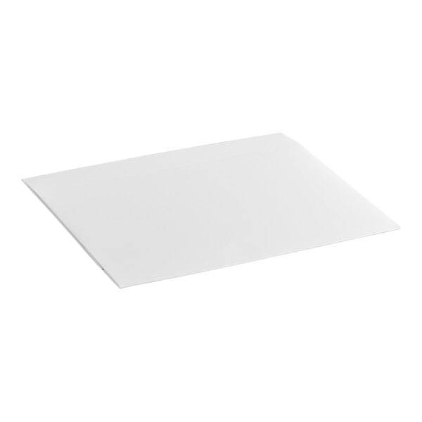 A plain white rectangular bakery box lid or base, designed for packaging donuts or baked goods.