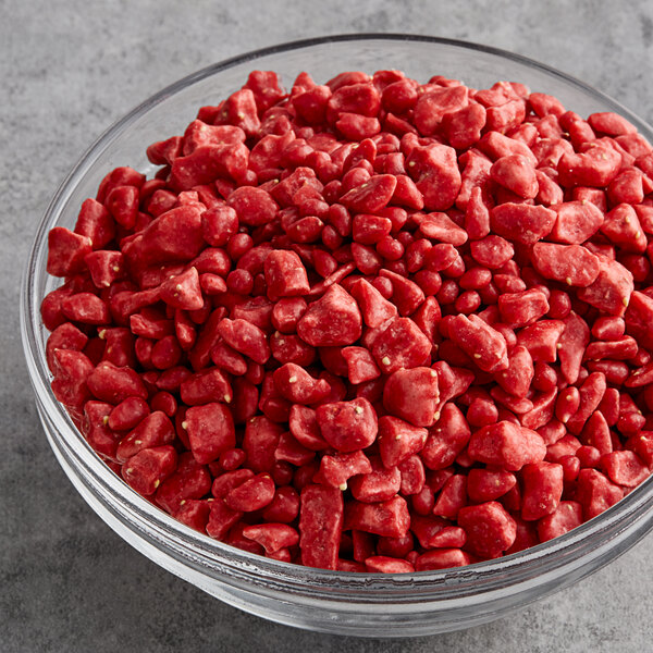 A bowl of Sosa Strawberry Wet-Proof Crispies.
