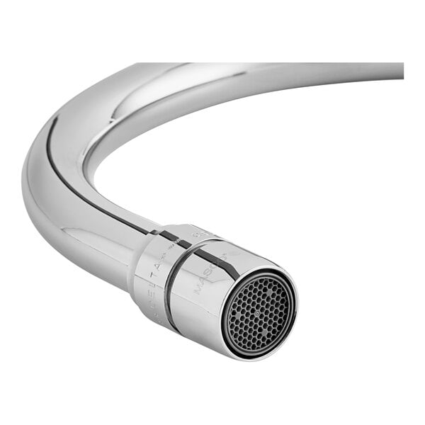 A Delta deck-mount lavatory faucet with dual vandal-resistant blade handles and CER-TECK cartridges.